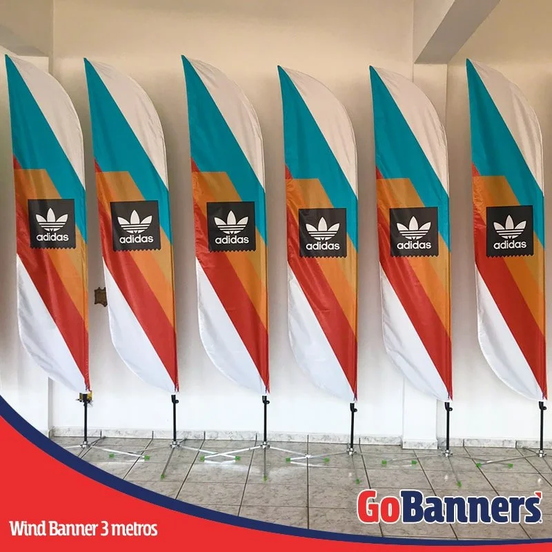 Wind Flag Banner PENA com 3 metros - ADIDAS