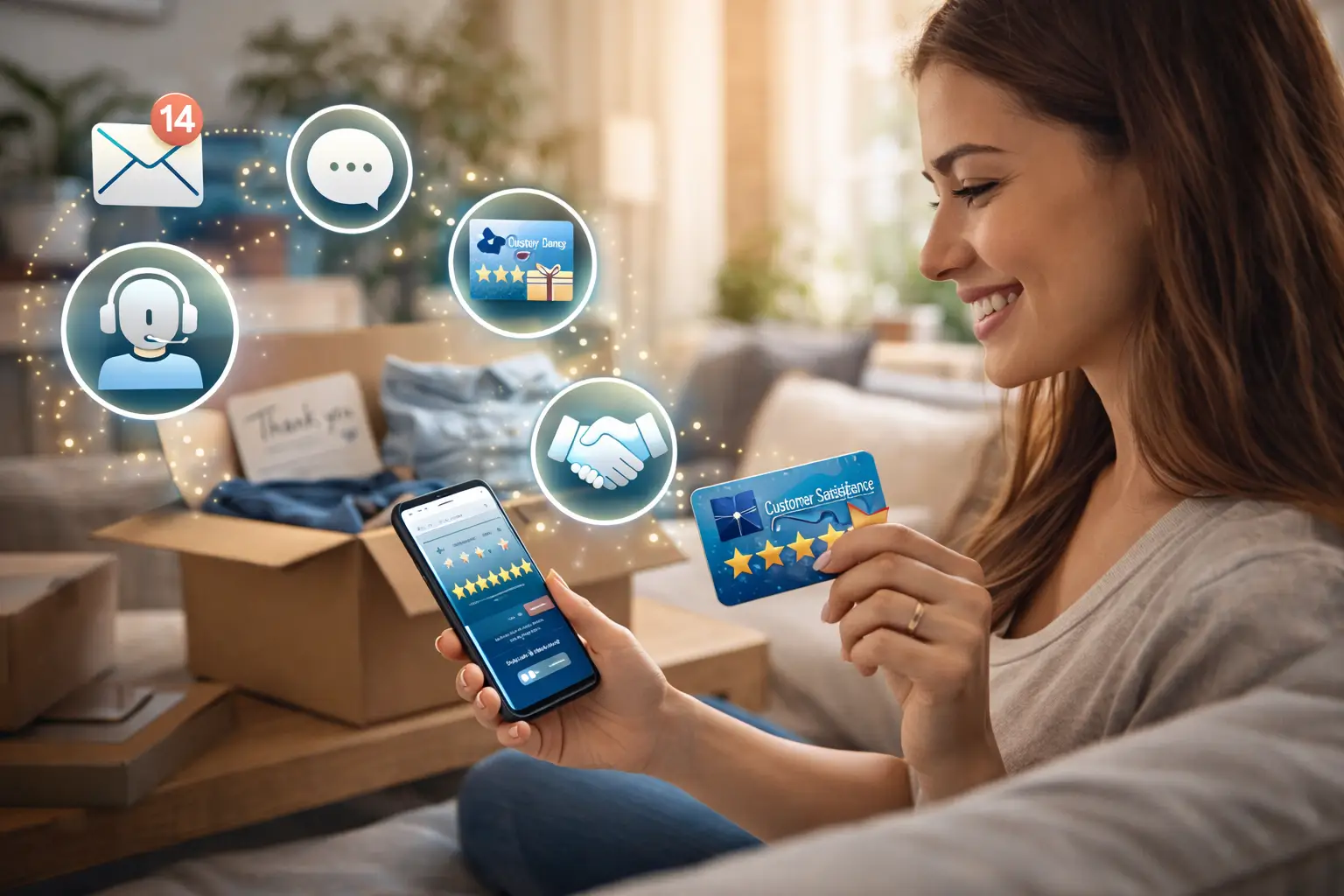 satisfacao do cliente em destaque