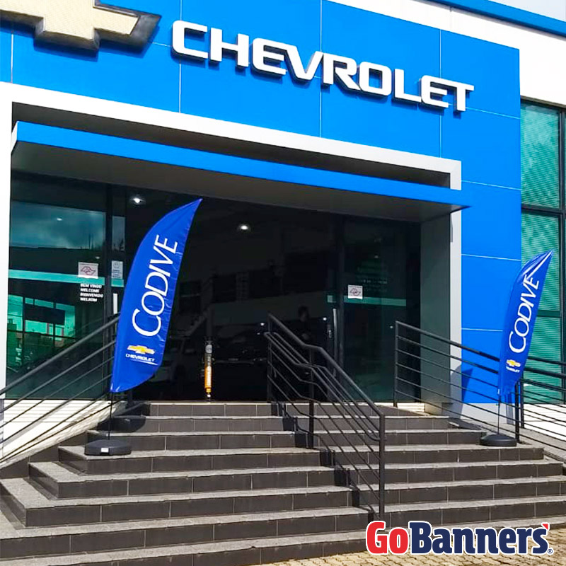 Banner frente de loja Wind Banner Chevrolet Codive