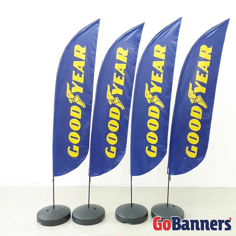 Comunicacao visual Wind Banner Goodyear