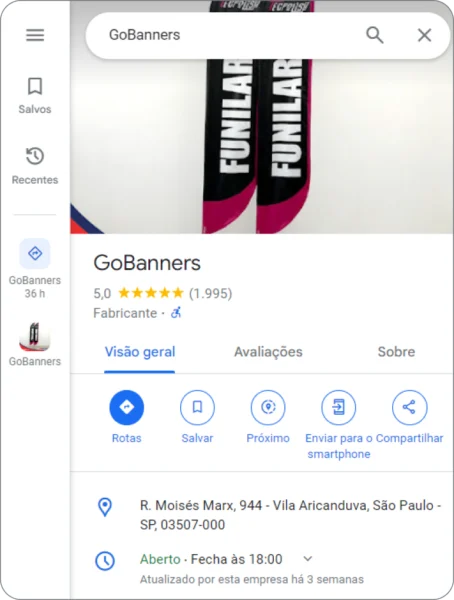 Perfil de Empresa no Google Meu Negócio - GoBanners