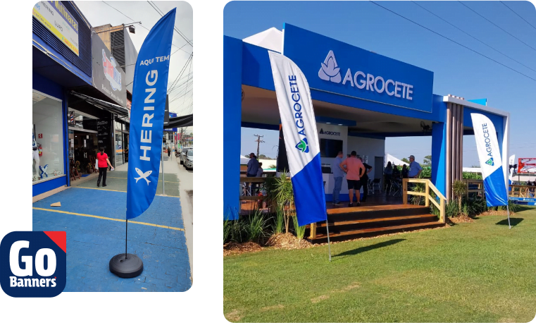 WInd Flag Banners para ações promocionais