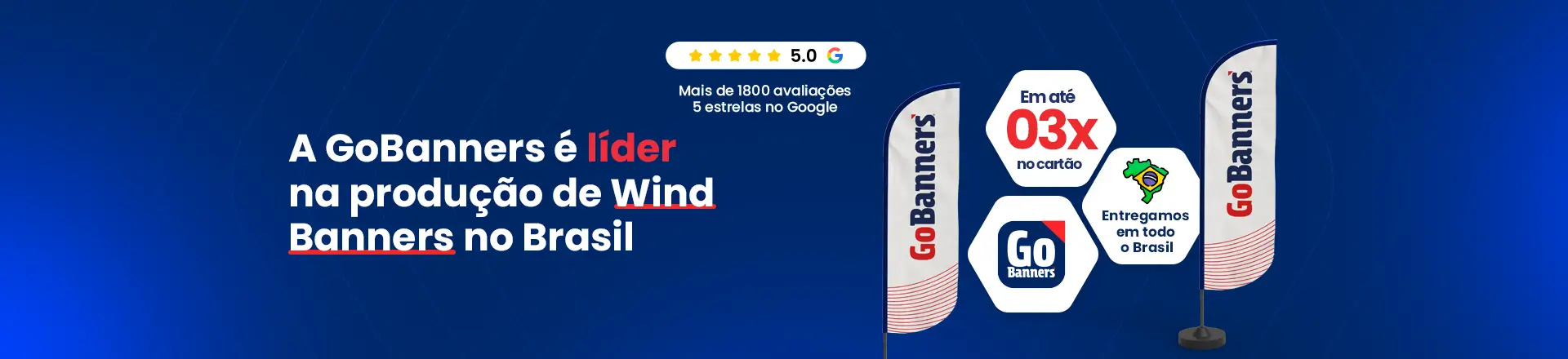 A GoBanners é líder na produção de Wind Banners no Brasil