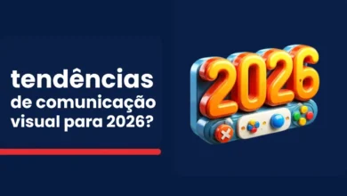 Quais são as tendências de comunicação visual para 2026?