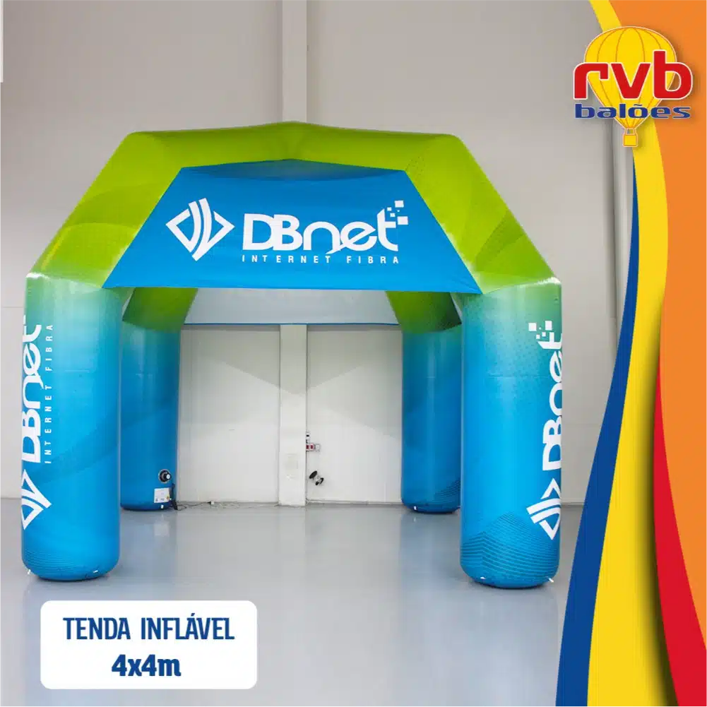 Tenda Inflavel Colorida Gradiente DB Net