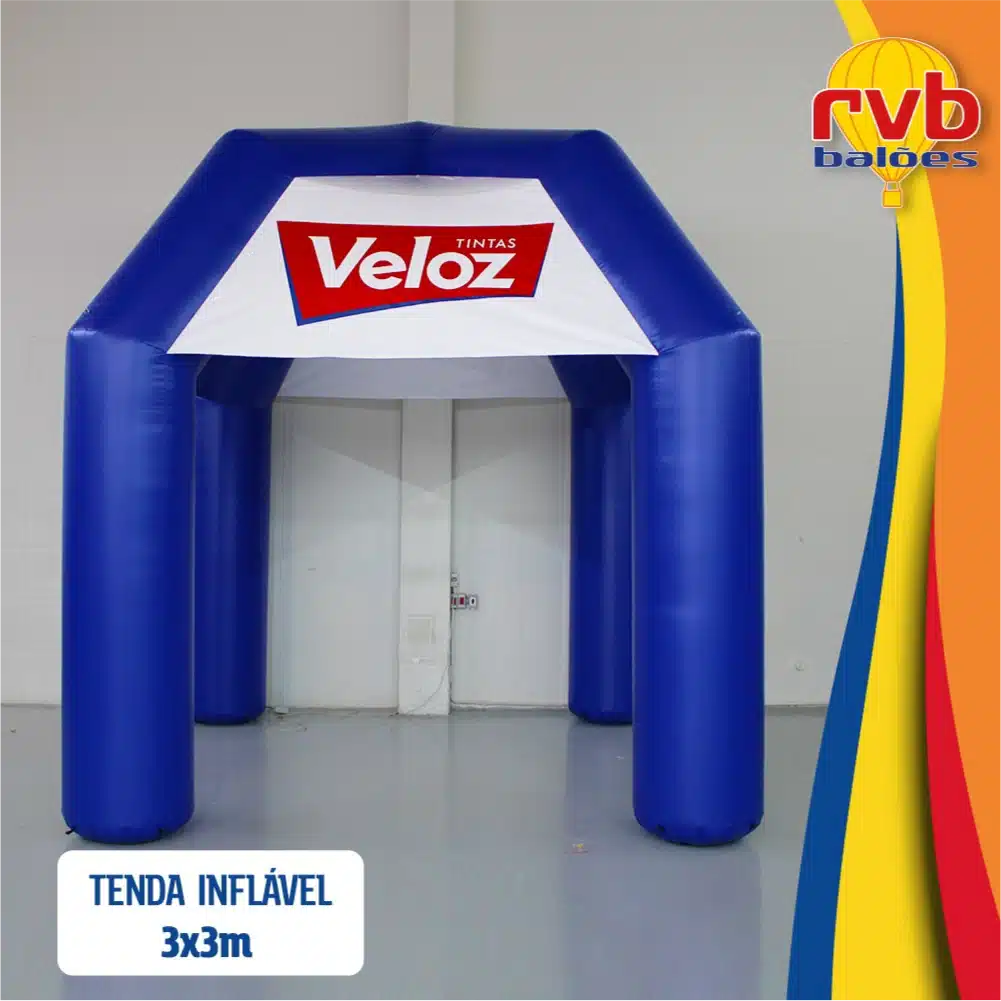 Tenda Inflável 3x3m Veloz Tintas