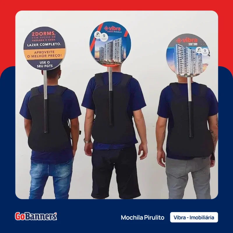 Mochila Pirulito - Vibra - Imobiliária