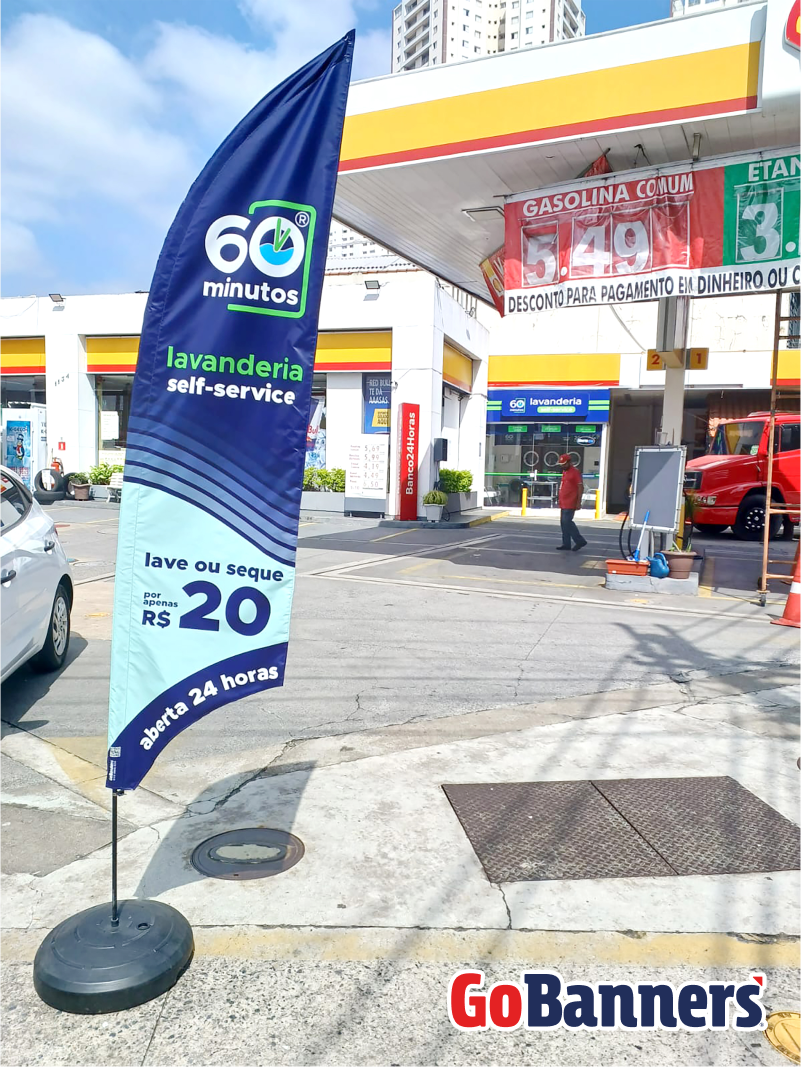 Wind Banner Lavanderia 60 minutos