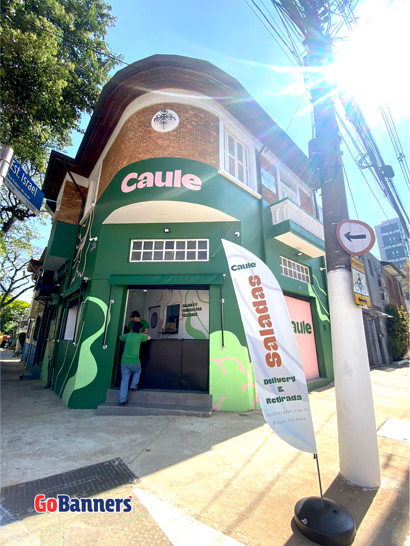 Wind Banner Restaurante Caule Delivery e Retirada