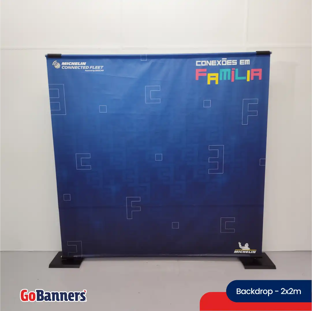 Backdrop 2x2m Pneus Pec?as Michelin