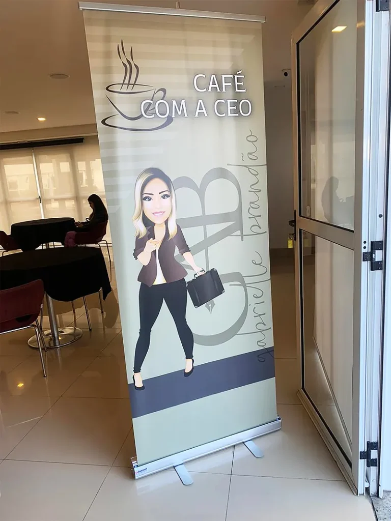 Banner Roll Up Cafe Cafe Com A Ceo