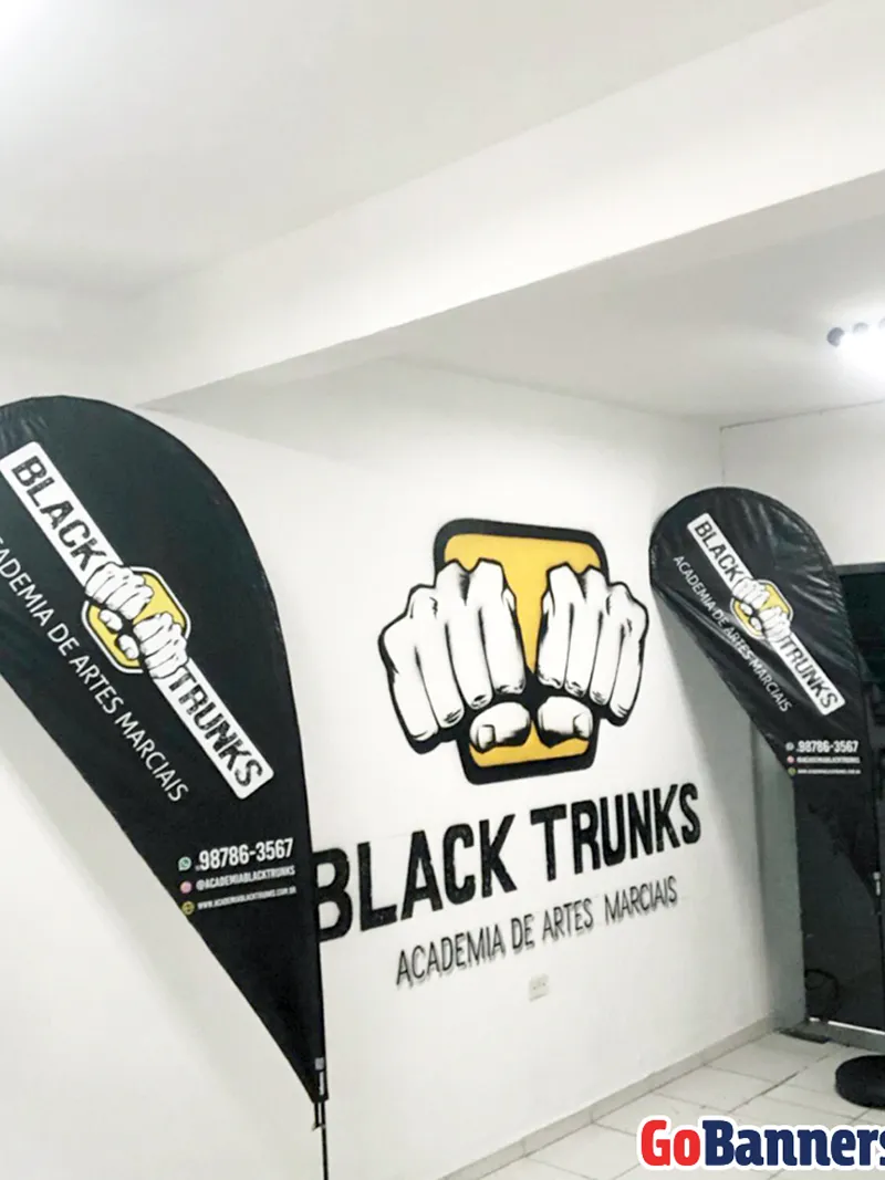 Wind Flag Banner Academia Black Trunks
