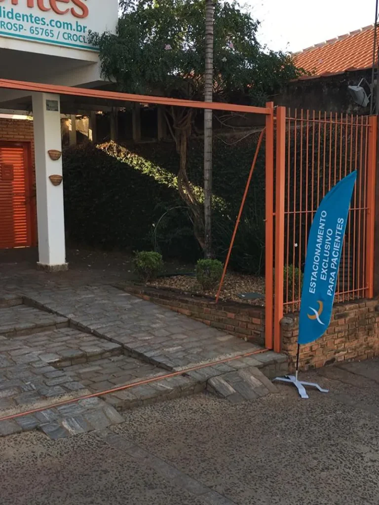 Wind Flag Banner Agentes Stacionamento Agentes
