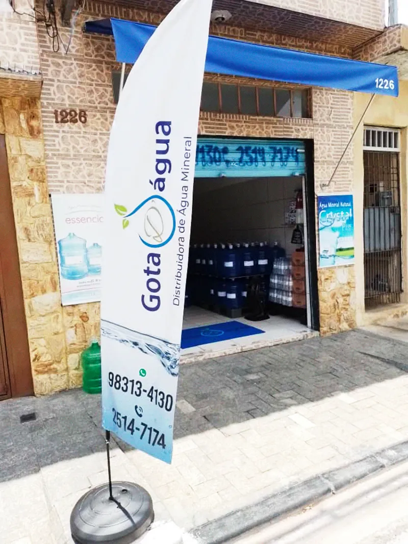 Wind Flag Banner Agua Gota Dagua