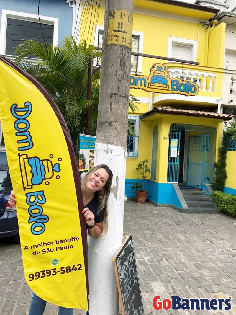 Wind Flag Banner Alimentacao Dom Bolo