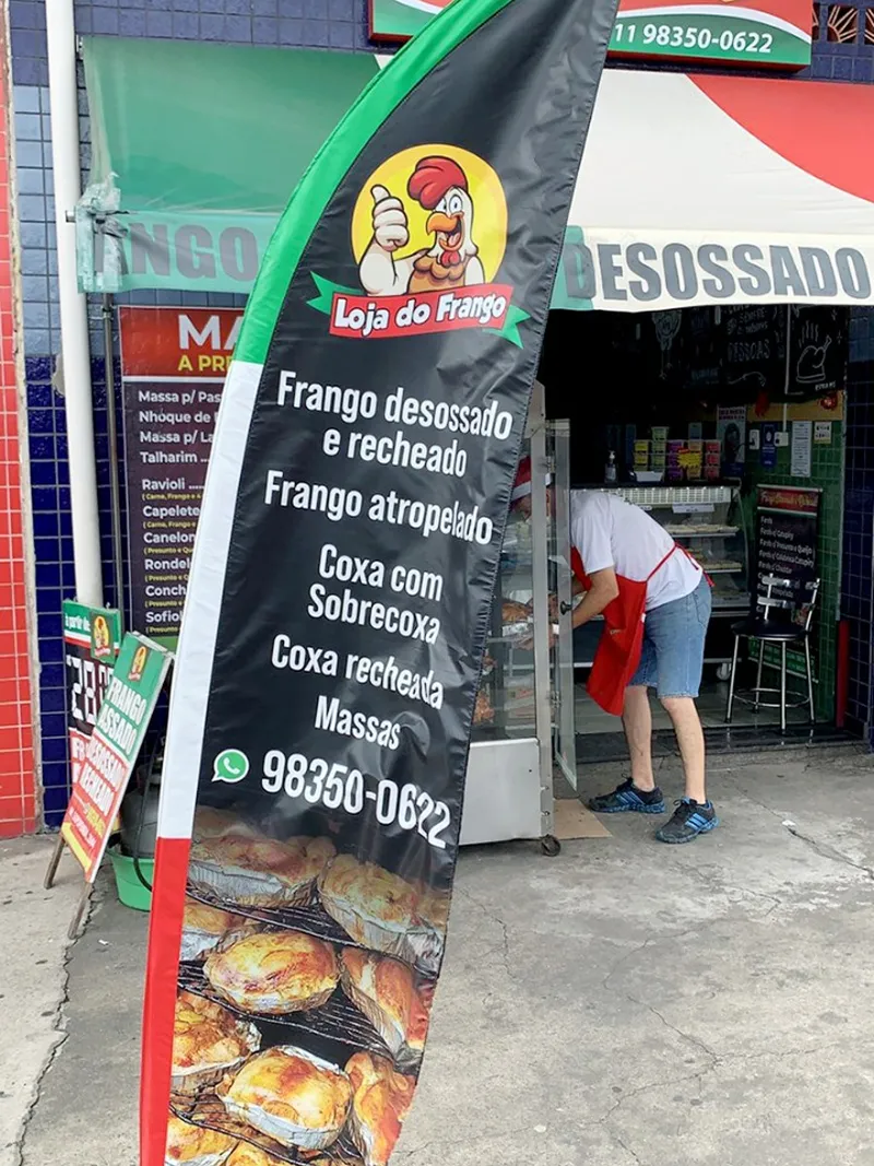 Wind Flag Banner Alimentos Loja Do Frango