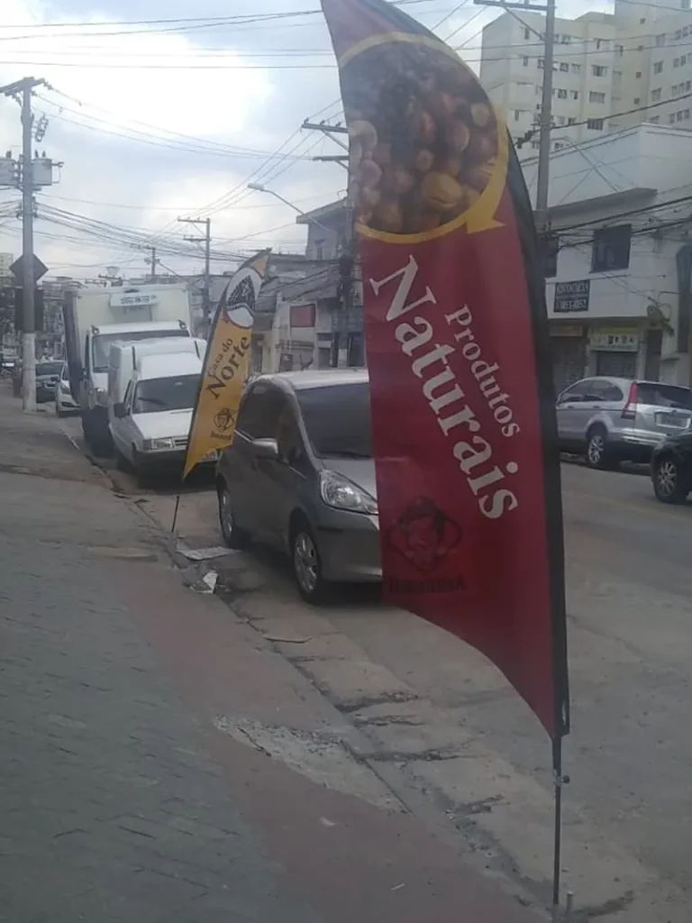Wind Flag Banner Alimentos Naturais