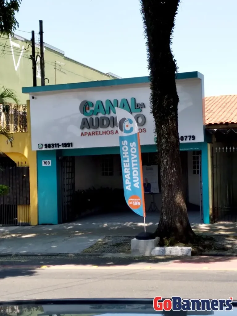 Wind Flag Banner Aparelhos Auditivos Canal Da Audicao