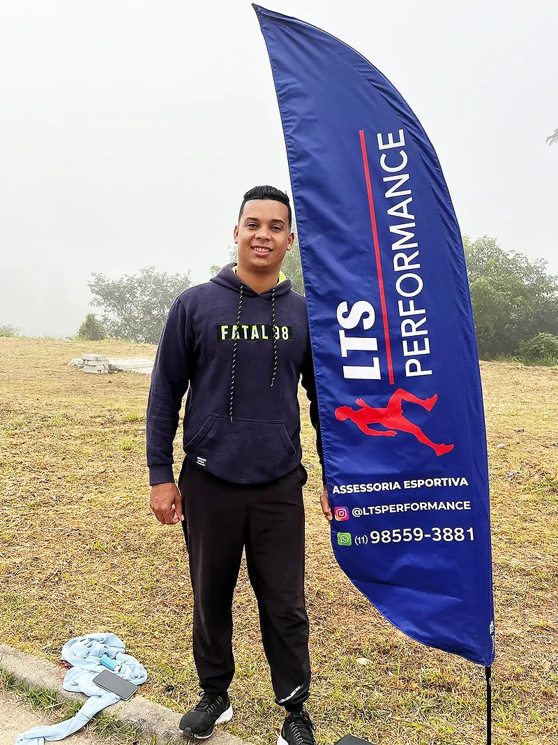 Wind Flag Banner Assessoria Esportiva Lts Performance