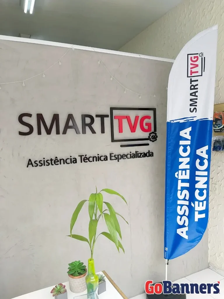 Wind Flag Banner Assistencia Smarttvg