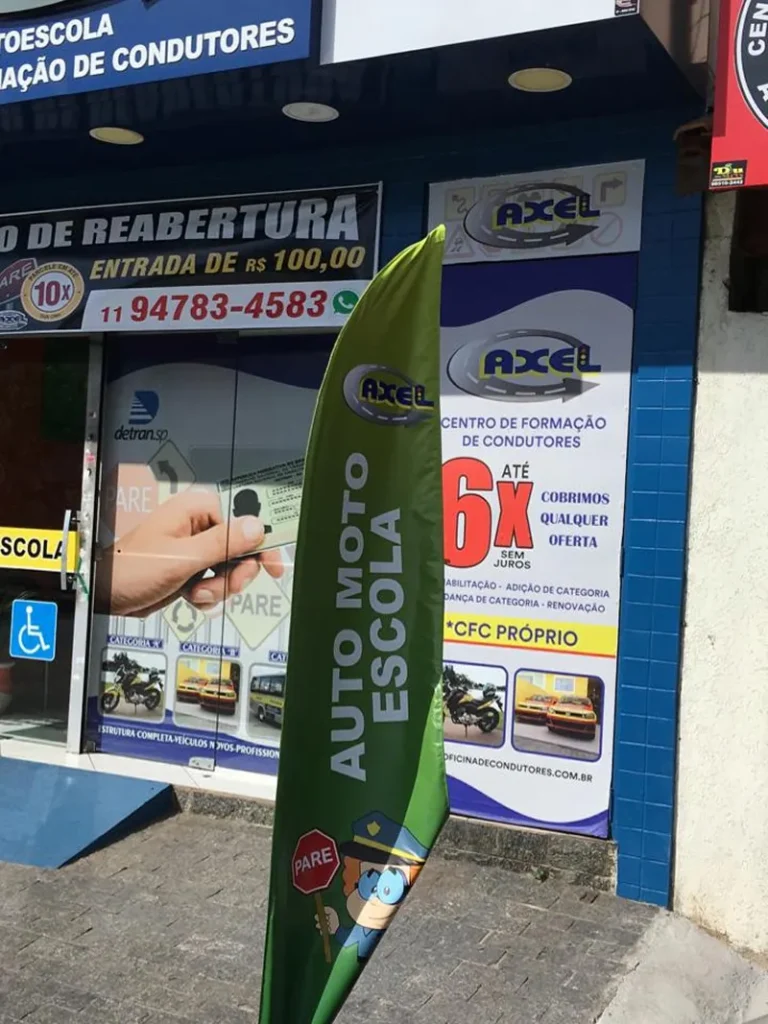 Wind Flag Banner Autoescola Axcel