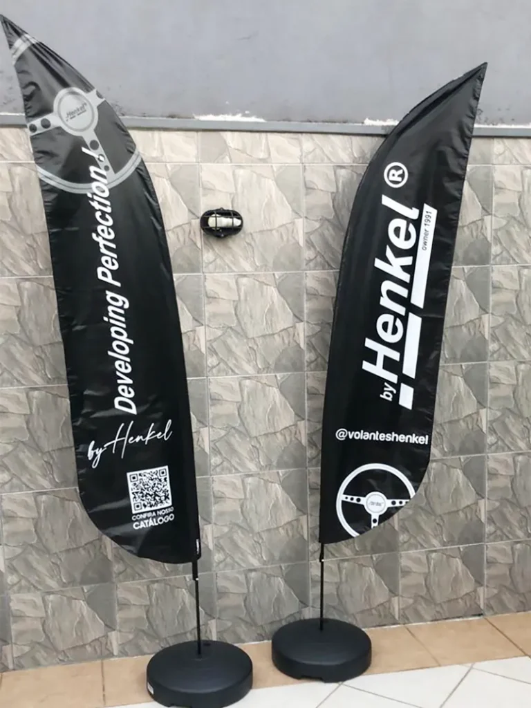 Wind Flag Banner Automotivo Henkel