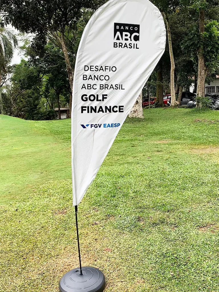 Wind Flag Banner Banco Banco Abc Brasil