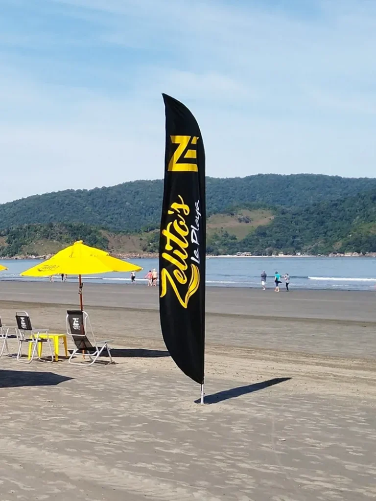 Wind Flag Banner Bares Zafra Praia