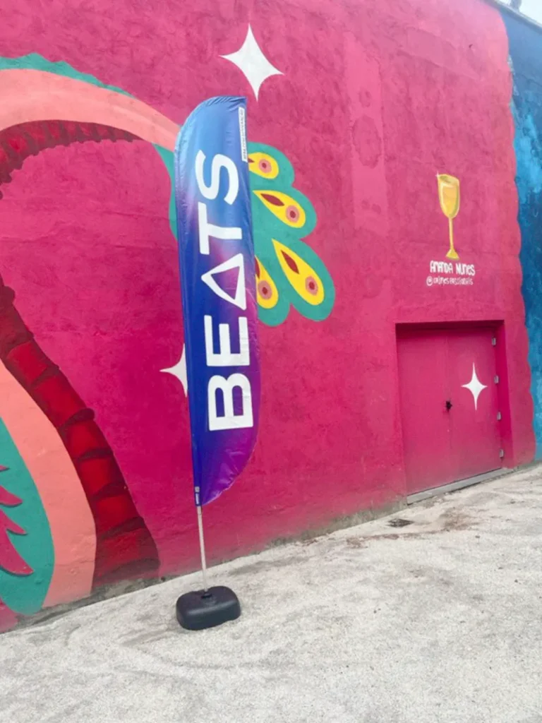Wind Flag Banner Bebidas Beats