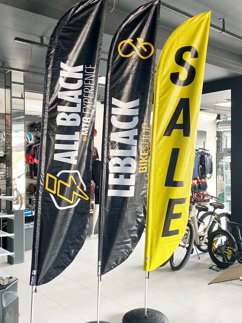 Wind Flag Banner Bicicletas Allblack