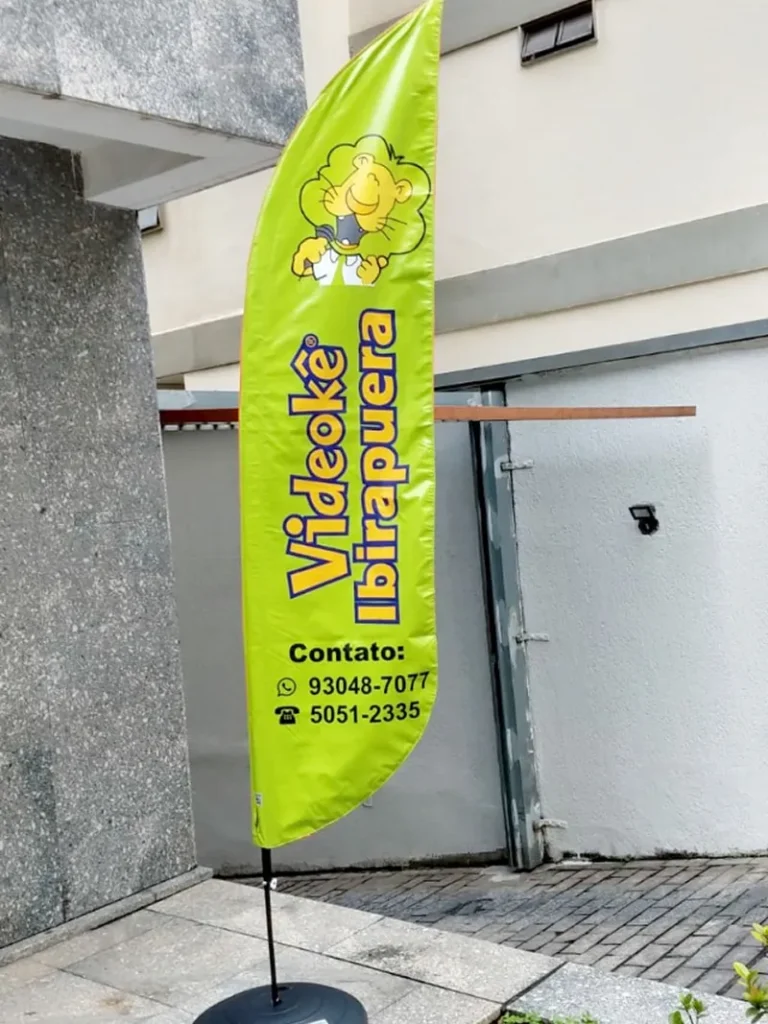 Wind Flag Banner Brinquedos Videoke Ibira Puera