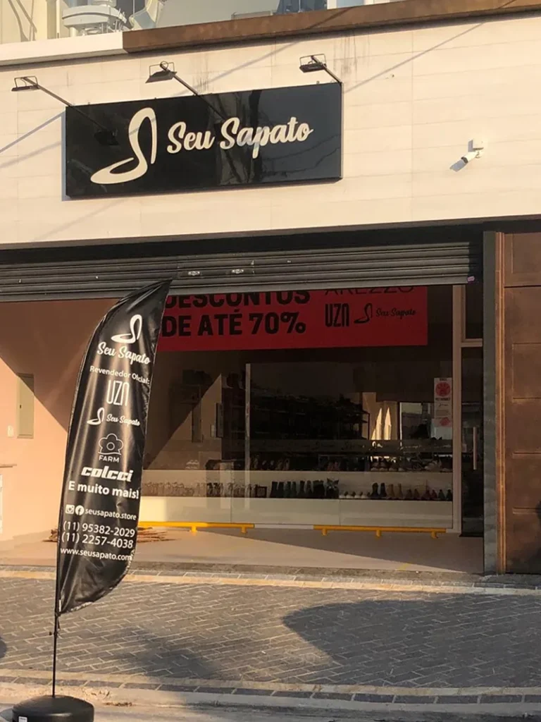 Wind Flag Banner Calcados Seu Sapato