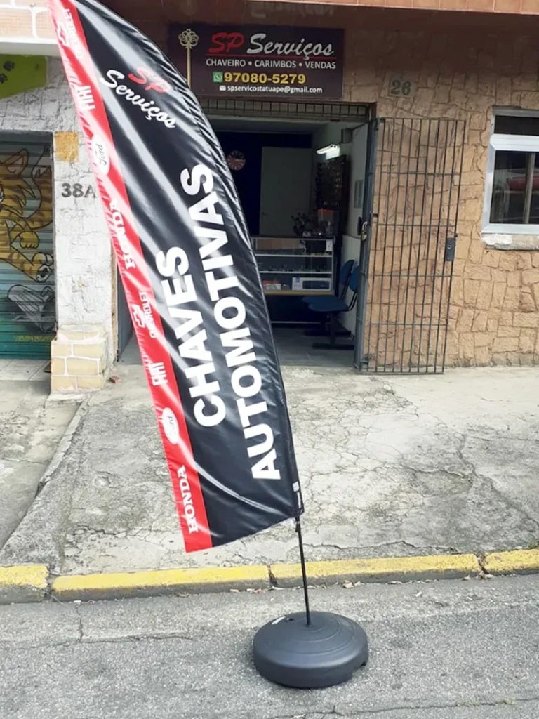Wind Flag Banner Chaveiro Sp Servicos
