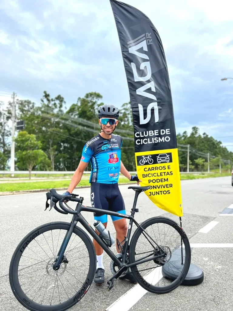 Wind Flag Banner Ciclismo Saga