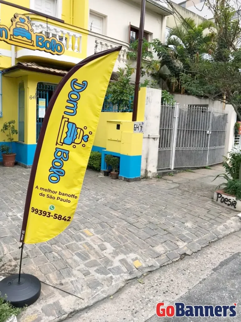 Wind Flag Banner Doceria Bolo