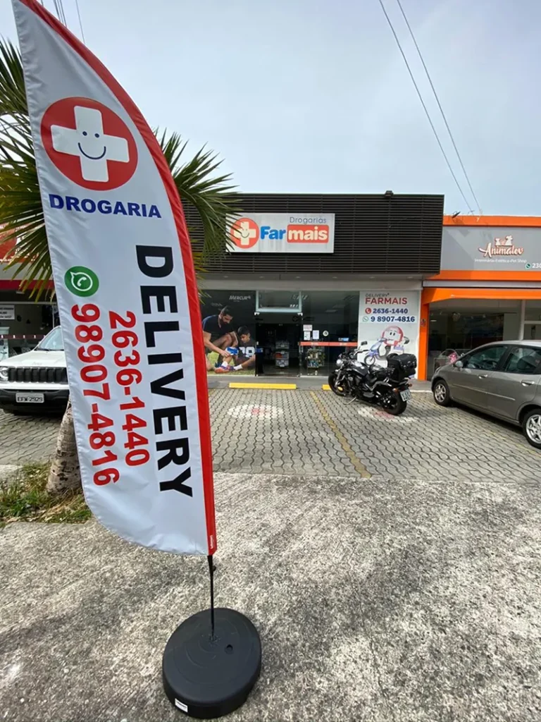 Wind Flag Banner Drogaria Farmais