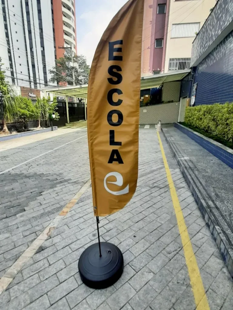 Wind Flag Banner Escola Escola