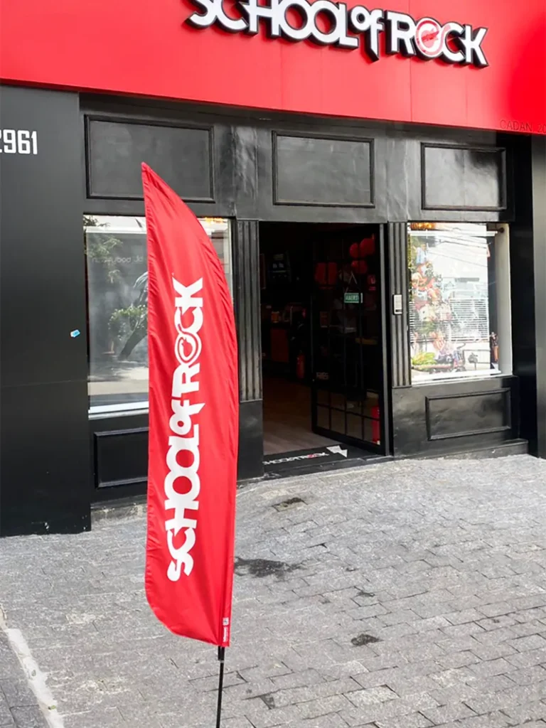 Wind Flag Banner Escola School Of Rock