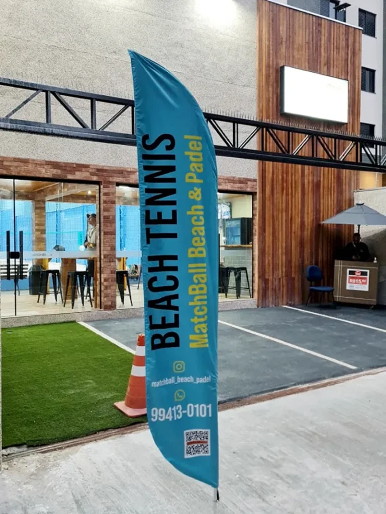 Wind Flag Banner Esportes Beach Tennis
