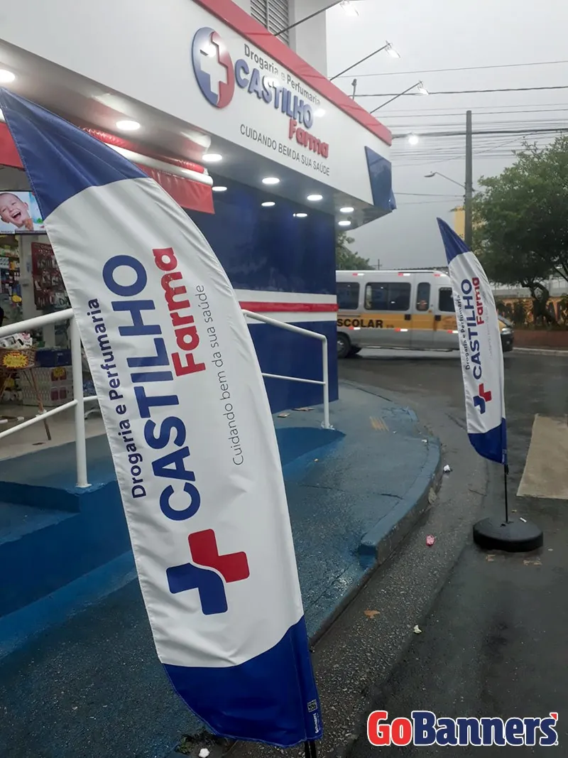 Wind Flag Banner Farmacia Castilho