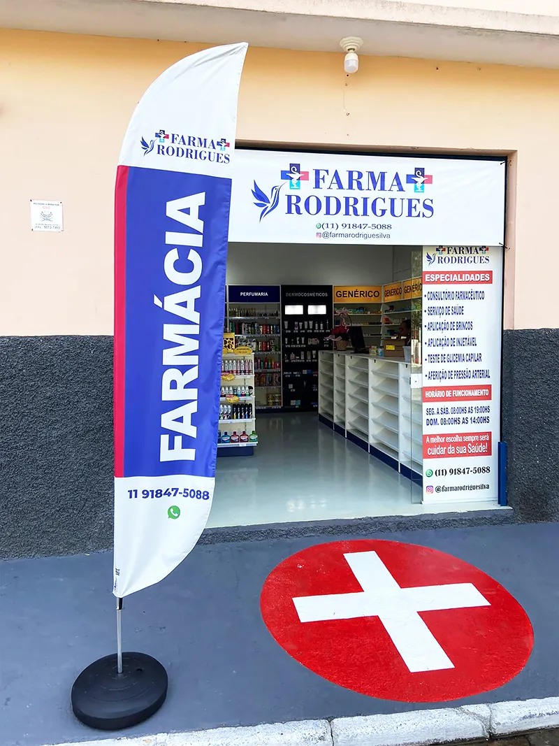 Wind Flag Banner Farmacia Farma Rodrigues