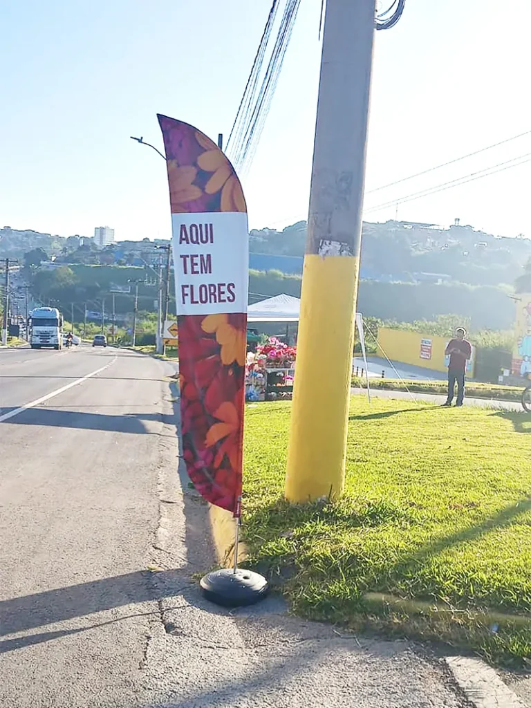 Wind Flag Banner Floricultura Aqui Tem Flores