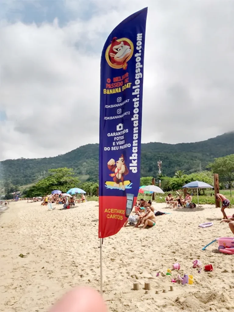 Wind Flag Banner Fotografia Banana Matt