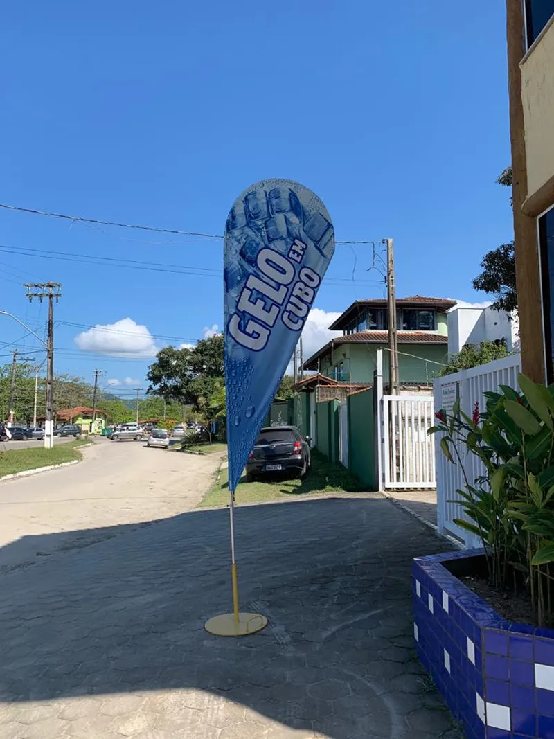 Wind Flag Banner Gelo Gelo Cubo