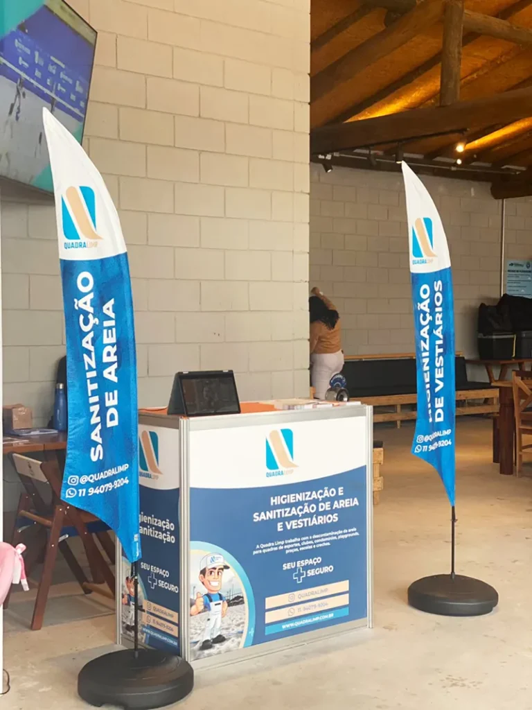 Wind Flag Banner Higienizacao Quallar