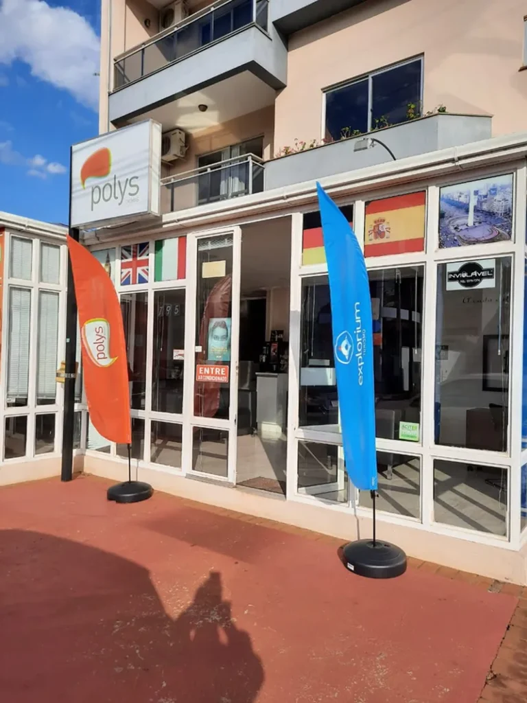 Wind Flag Banner Idiomas Polys
