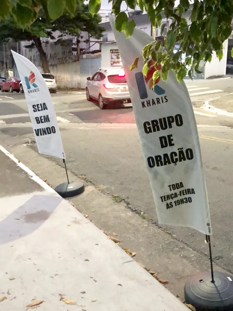 Wind Flag Banner Igreja Kharis