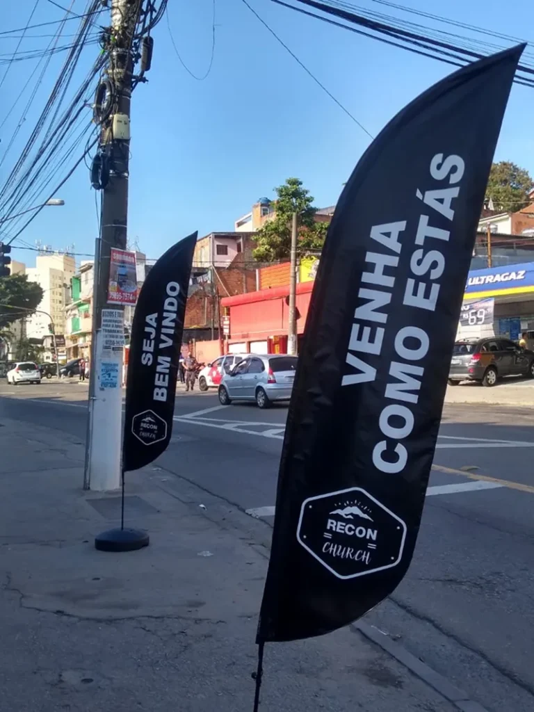 Wind Flag Banner Igreja Recon Church