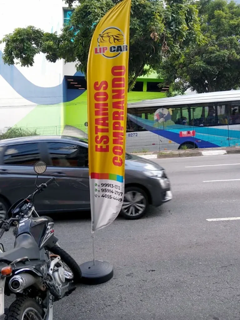 Wind Flag Banner Lava Rapido Lip Car