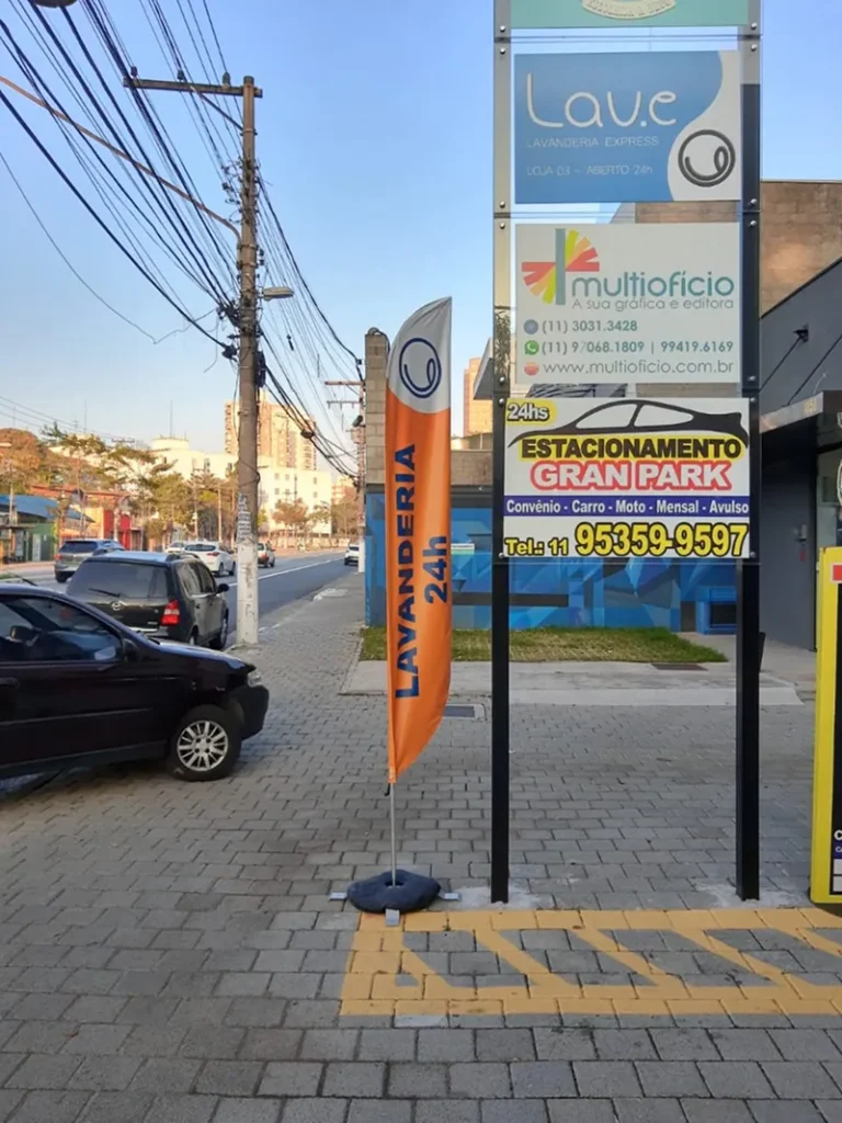 Wind Flag Banner Lavanderia Lavanderia24h